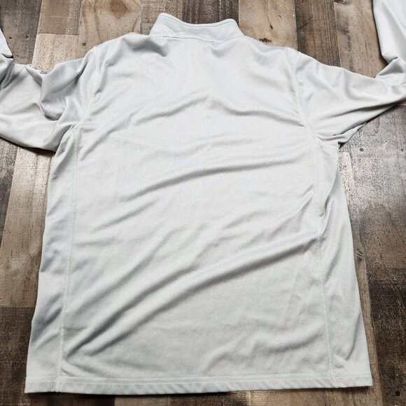 Mens North Face Tech Fleece size XL Gray Hershey 1/4 Zip Long Sleeve Pullover - Picture 2 of 11